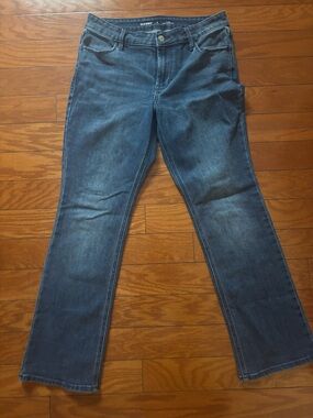 Old Navy Mid-Rise Dark Blue Wow Boot-Cut Jeans
